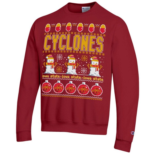 Champion® Cyclones Snowmen Holiday Crewneck